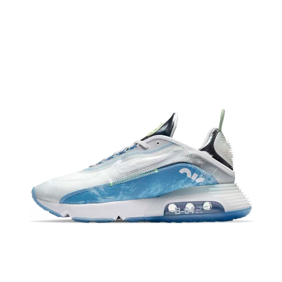 推荐商品：Nike Air Max 2090 跑鞋 缓震耐磨轻便透气潮流休闲舒适织物运动圆头回弹 Aquatics 白色/蓝色