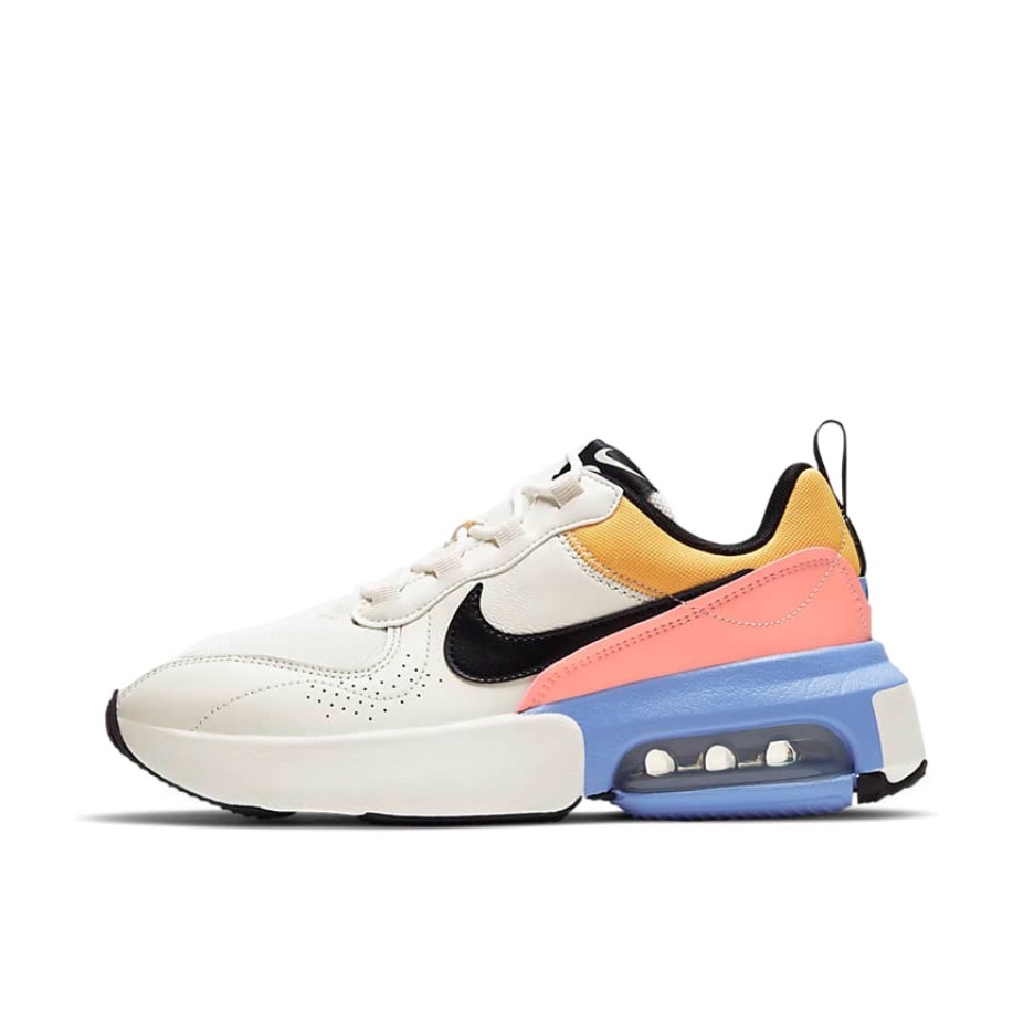 推荐商品：Nike Air Max Verona 跑鞋 气垫缓震防滑耐磨舒适织物合成革支撑复古圆头 米色/橙红/黑色