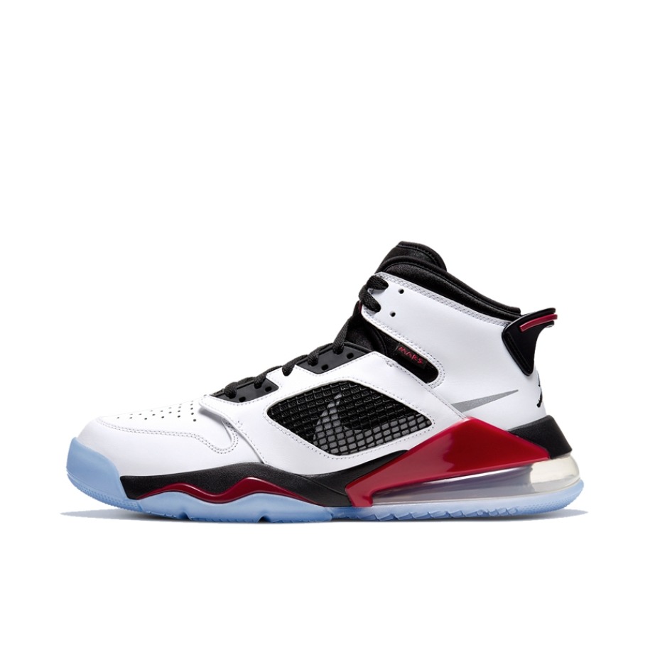 推荐商品：Air Jordan Mars 270 运动休闲鞋 复古时尚舒适减震防滑耐磨实战气垫网布织物 White Fire Red 白色/黑色/红色