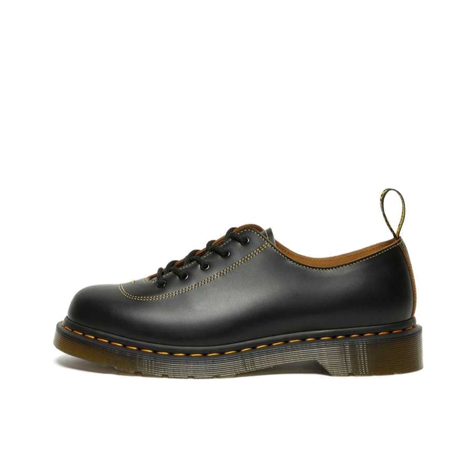 推荐商品：Dr.Martens 马汀博士 Glyndon 5孔 漆皮 厚底 复古 圆头 皮鞋 黑色