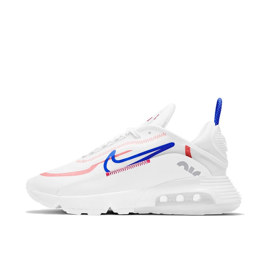 推荐商品：Nike Air Max 2090 跑鞋 缓震耐磨轻便透气潮流休闲舒适织物运动圆头回弹 白蓝红