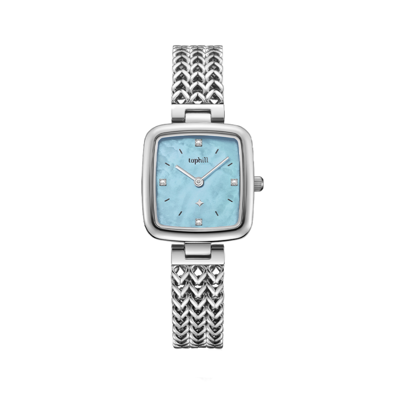 推荐商品：Tophill/拓非 小众轻奢高级感气质贝母石英女士腕表