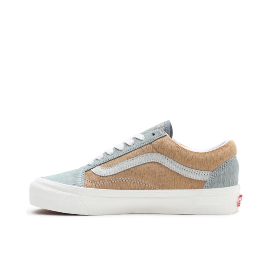 推荐商品：Vans/范斯 Old Skool 滑板鞋 板鞋 轻便防滑复古舒适经典 马毛/灰色/棕色