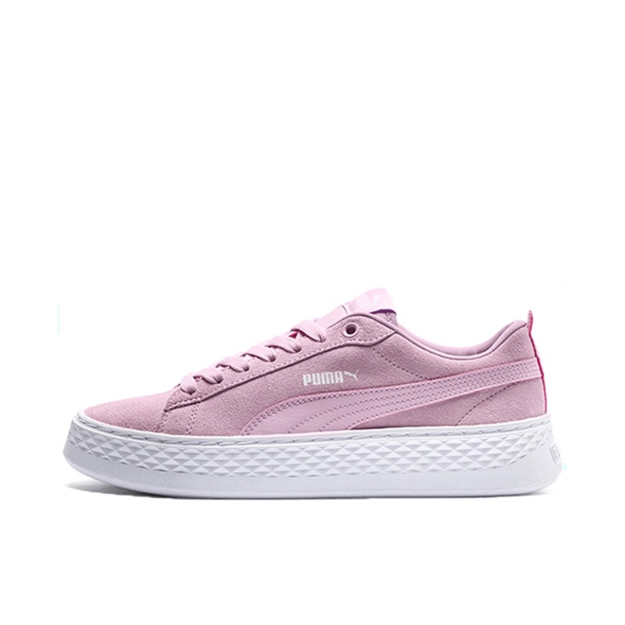 推荐商品：Puma/彪马 Smash Platform 松糕鞋 板鞋 防滑耐磨舒适透气轻便百搭复古圆头包裹性 MistyRose 淡粉