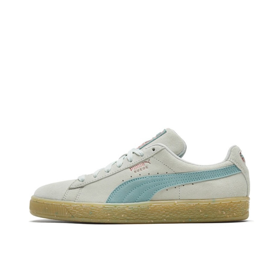 推荐商品：Puma/彪马 Suede Classic 面包鞋 板鞋 舒适百搭防滑耐磨轻便透气复古低帮圆头 浅蓝浅蓝绿