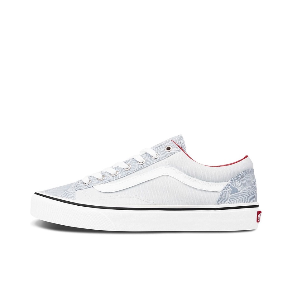 推荐商品：Vans/范斯 Style 36 滑板鞋 板鞋 舒适轻便防滑耐磨复古百搭帆布拼接防水运动 灰白/黄色