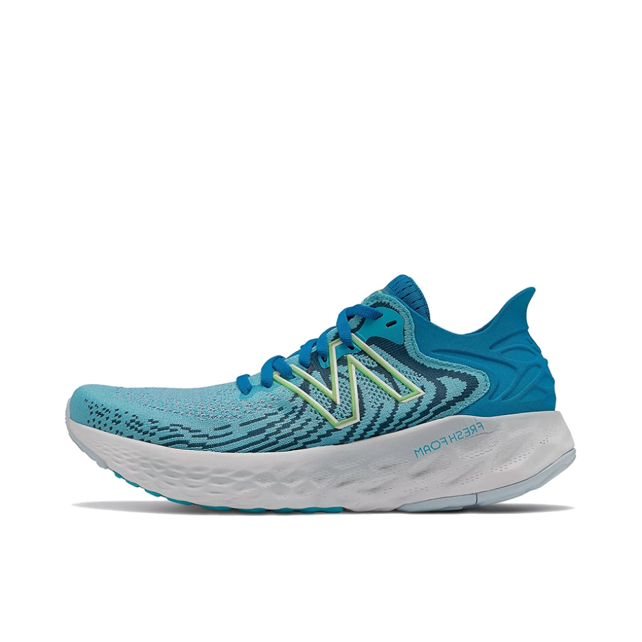 推荐商品：New Balance 1080 v11 跑鞋 防滑耐磨潮流时尚减震回弹轻便透气织物运动日常低帮马拉松 V11/天蓝