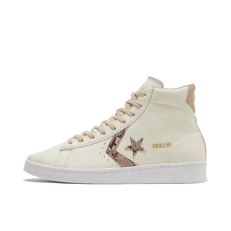 推荐商品：Converse/匡威 Pro Leather 复古 经典 防滑耐磨 运动 减震 板鞋 蛇纹印花/米白