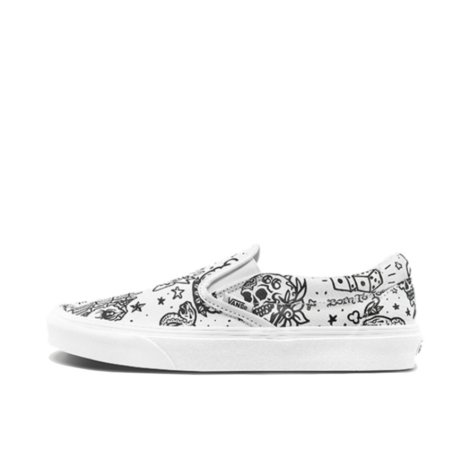 推荐商品：Vans/范斯 Classic Slip-on 防滑 简约 棋盘格 一脚蹬 百搭 休闲 帆布鞋 U-Color系列/涂鸦