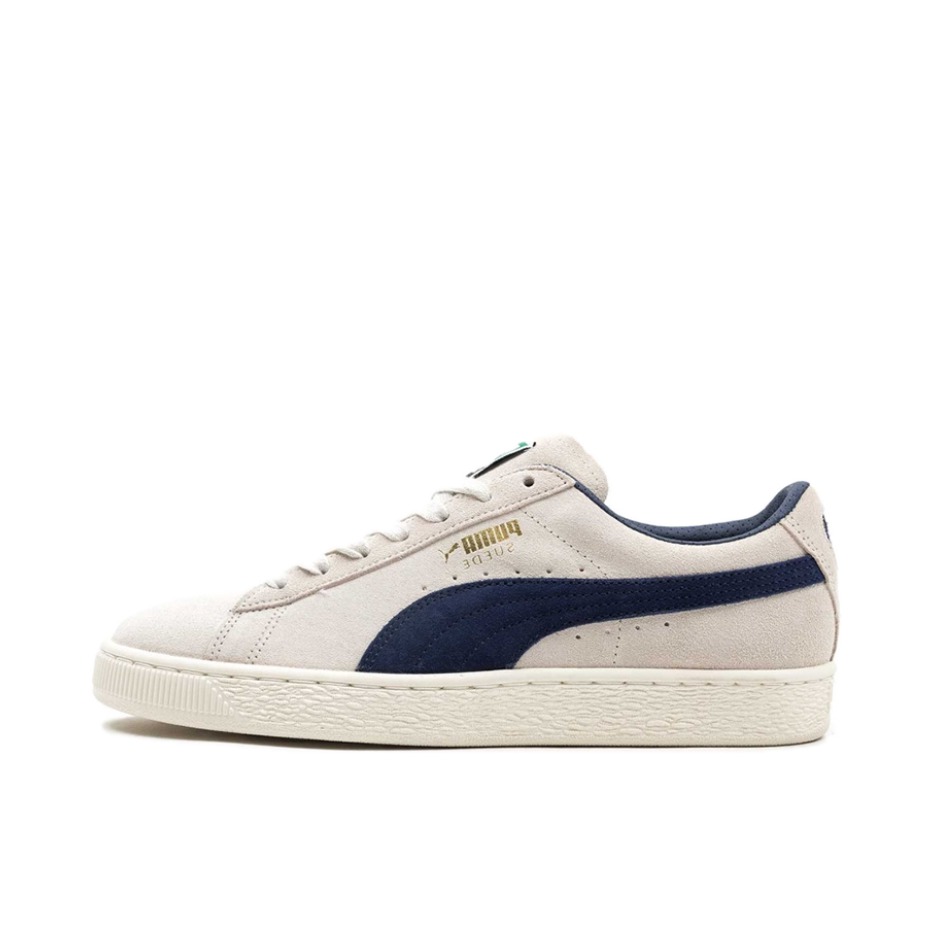 推荐商品：Puma/彪马 Suede Classic 面包鞋 板鞋 舒适百搭防滑耐磨轻便透气复古低帮圆头 Grey/Blue 皮白蓝