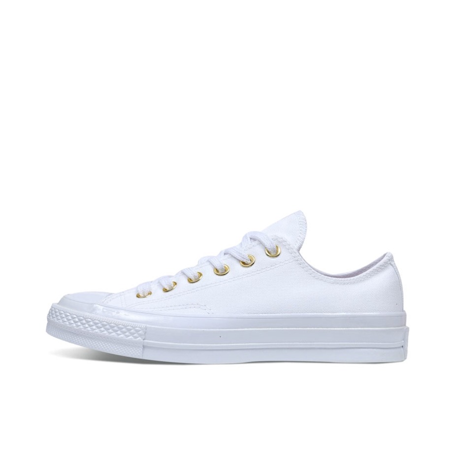 推荐商品：Converse/匡威 1970s 帆布鞋 圆头防滑经典复古轻便时尚拼接百搭 Low White 白金