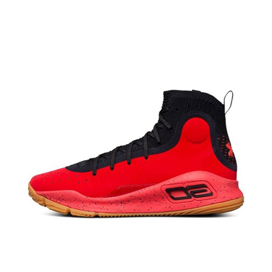 推荐商品：Under Armour/安德玛 Curry 4 库里4 实战训练 防滑耐磨 舒适减震 时尚百搭 篮球鞋 Black Red 红黑黄