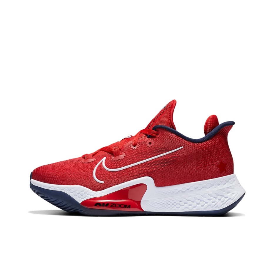 推荐商品：Nike Air Zoom BB Nxt 缓震 防滑耐磨 织物实战 支撑 回弹 合成革 篮球鞋 Red/White/Navy 红色/白色/藏蓝