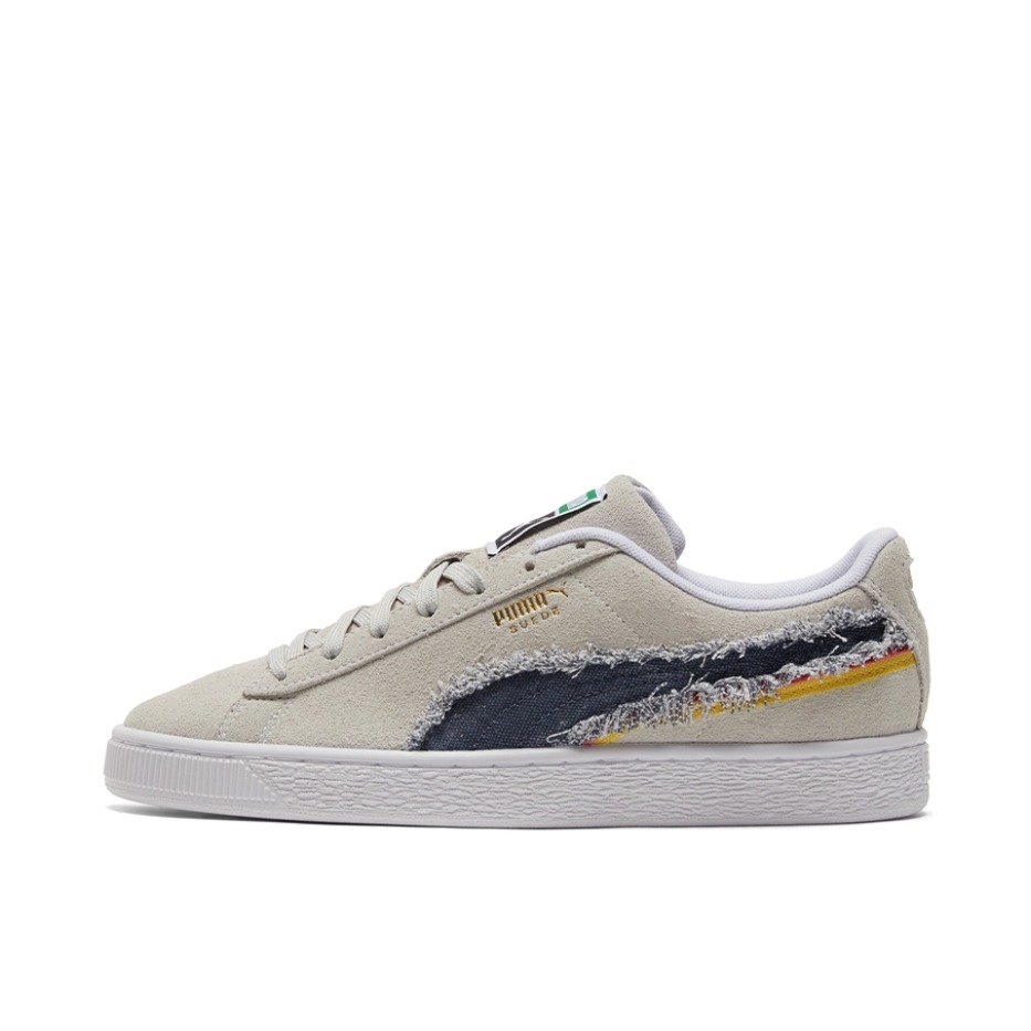 推荐商品：Puma/彪马 Suede Triplex 板鞋 经典潮流防滑耐磨复古 白色/粗呢蓝
