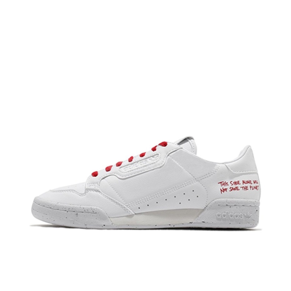 推荐商品：adidas Originals Continental 80 运动休闲鞋 板鞋 经典复古防滑耐磨防水舒适 白红