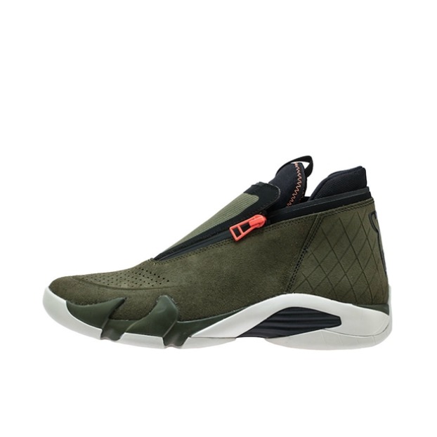 推荐商品：Jordan Jumpman Z 篮球鞋 复古防滑耐磨织物合成革圆头实战 Olive 橄榄绿