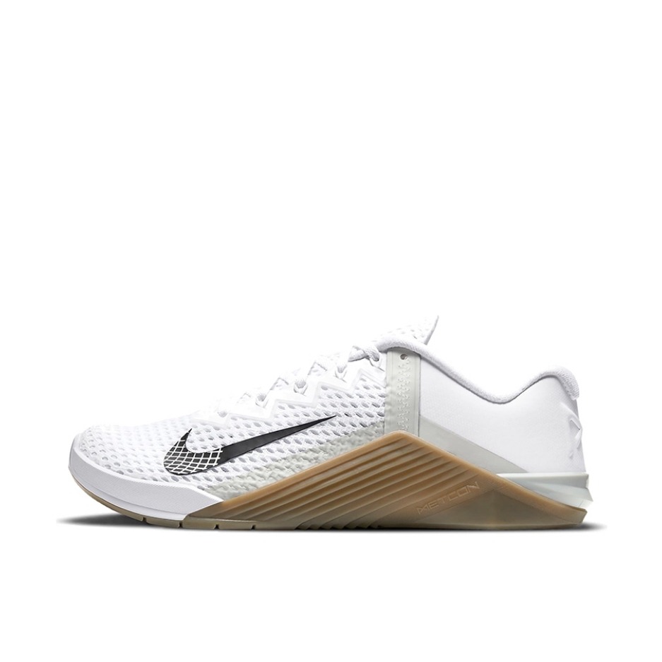 推荐商品：Nike Metcon 6 耐磨 舒适轻便 轻盈缓震 织物网布 训练鞋 白色/灰色/棕色