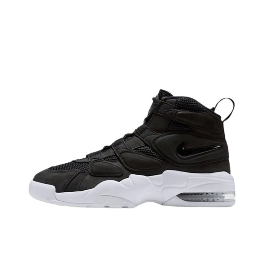 推荐商品：Nike Air Max Uptempo 2 复古缓震 防滑耐磨 篮球鞋 Black White 黑/白