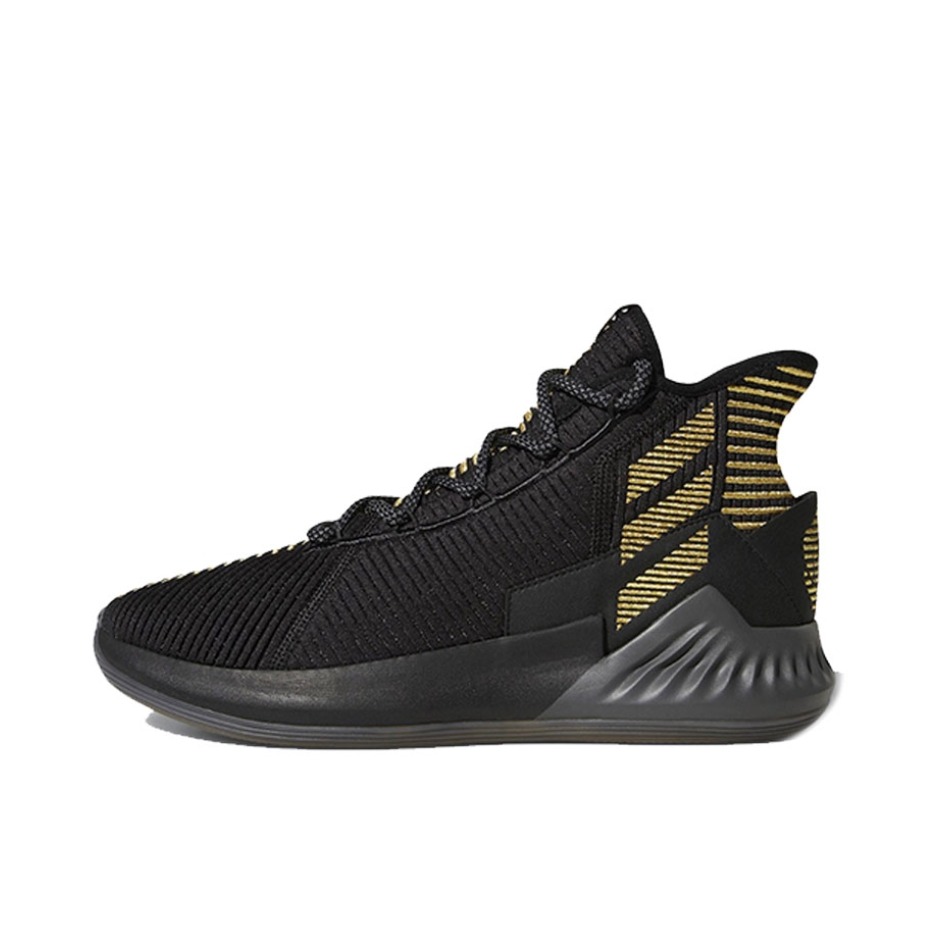 推荐商品：adidas D Rose 9 篮球鞋 缓震回弹防滑耐磨轻便透气实战 Black Gold 黑金