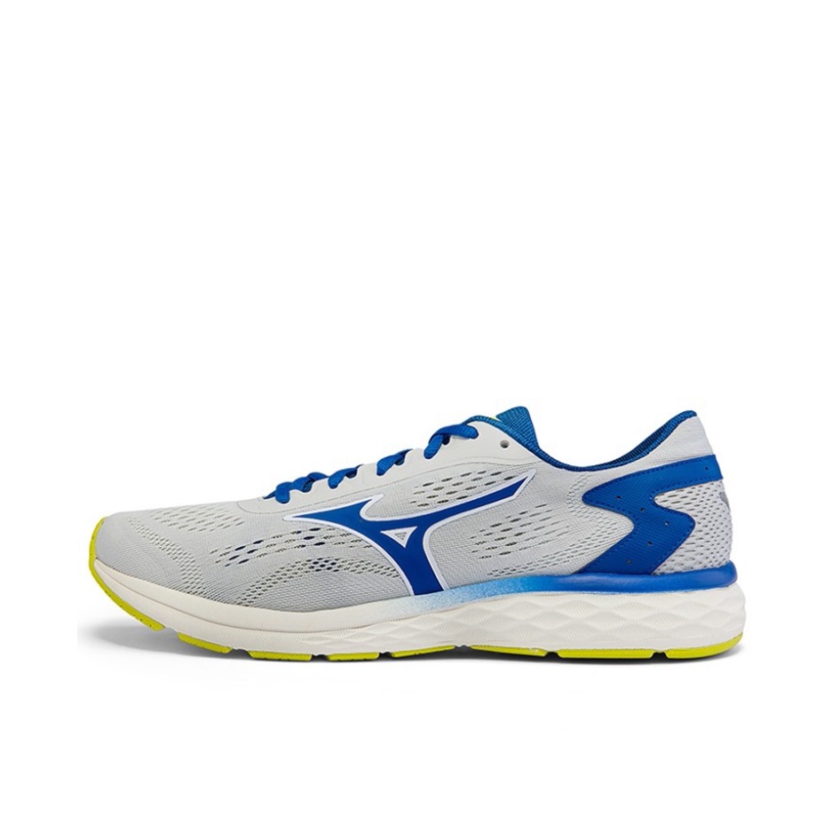 推荐商品：Mizuno/美津浓 Rc-03 耐磨防滑 网面透气 织物 跑鞋 灰色/蓝色 