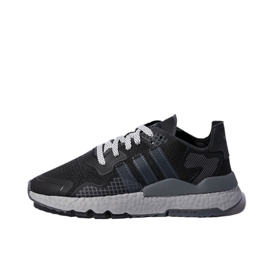 推荐商品：adidas Originals Nite Jogger BOOST 透气 防滑 支撑 中底 复古 运动休闲鞋 黑色/白色/灰色