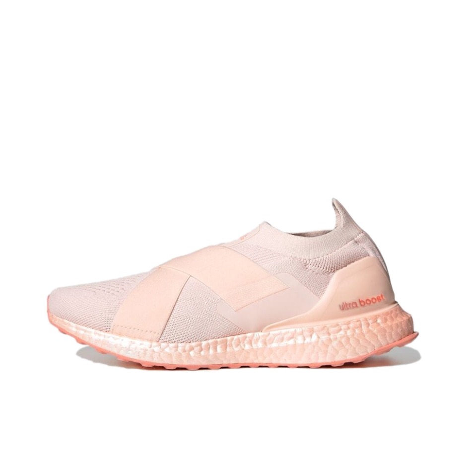 推荐商品：adidas Ultraboost Slip-On DNA 跑鞋 防滑耐磨轻便透气舒适百搭一脚蹬织物时尚 女款/粉色