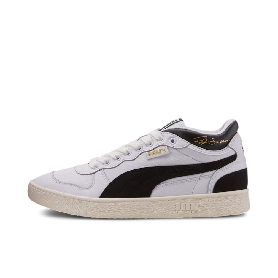 推荐商品：Puma/彪马 Ralph Sampson 板鞋 经典复古防滑耐磨减震透气防水垫 White Black 白黑/元年Mid