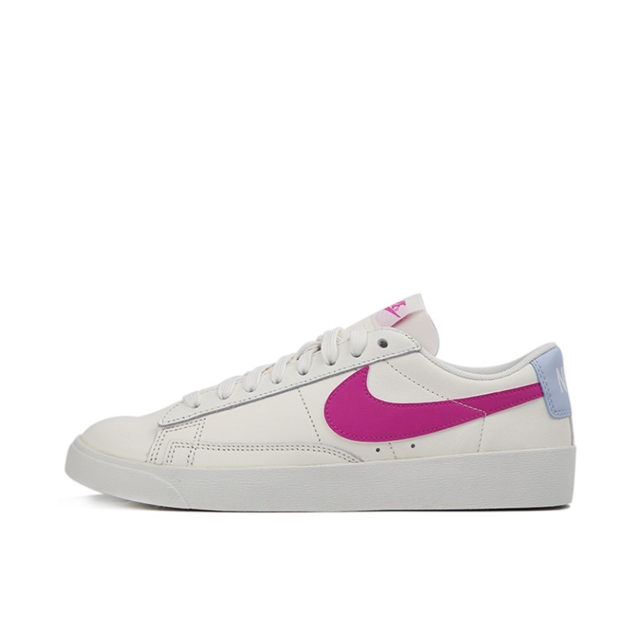 推荐商品：Nike Blazer 板鞋 经典复古防滑舒适百搭 White/Purple/Blue 白紫蓝Low
