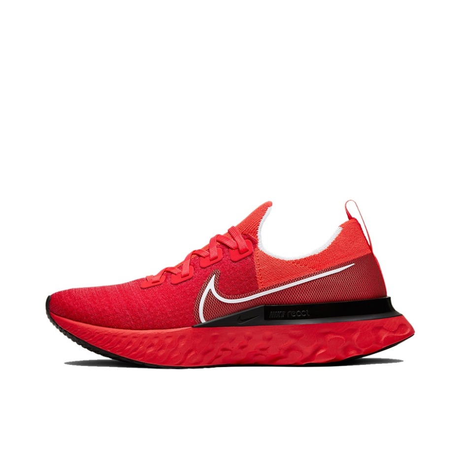 推荐商品：Nike React Infinity Run 跑鞋 减震舒适防滑耐磨轻便透气潮流百搭时尚休闲运动织物 红色/黑色