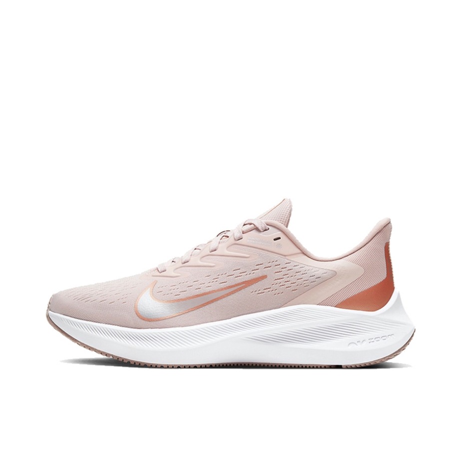 推荐商品：Nike Zoom Winflo 7 跑鞋 气垫缓震防滑耐磨舒适透气时尚潮流织物 Pink 女款/粉色