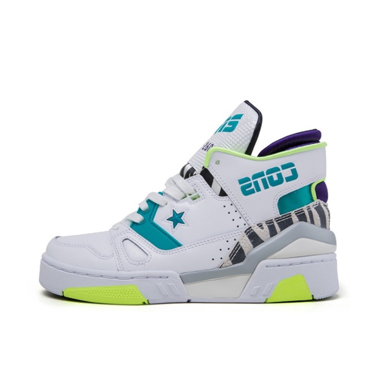 推荐商品：Converse/匡威 ERX 260 经典 复古休闲 减震回弹 防滑耐磨 防水 篮球鞋 White/DeepSkyBlu/Indigo 白蓝紫