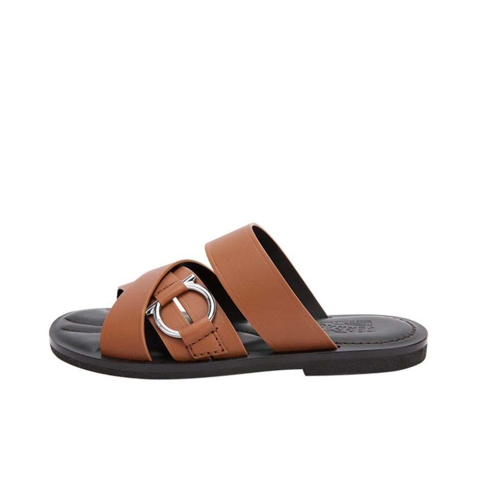 Salvatore Ferragamo 休闲 拖鞋 02B591 0710744 MEDIUM BROWN