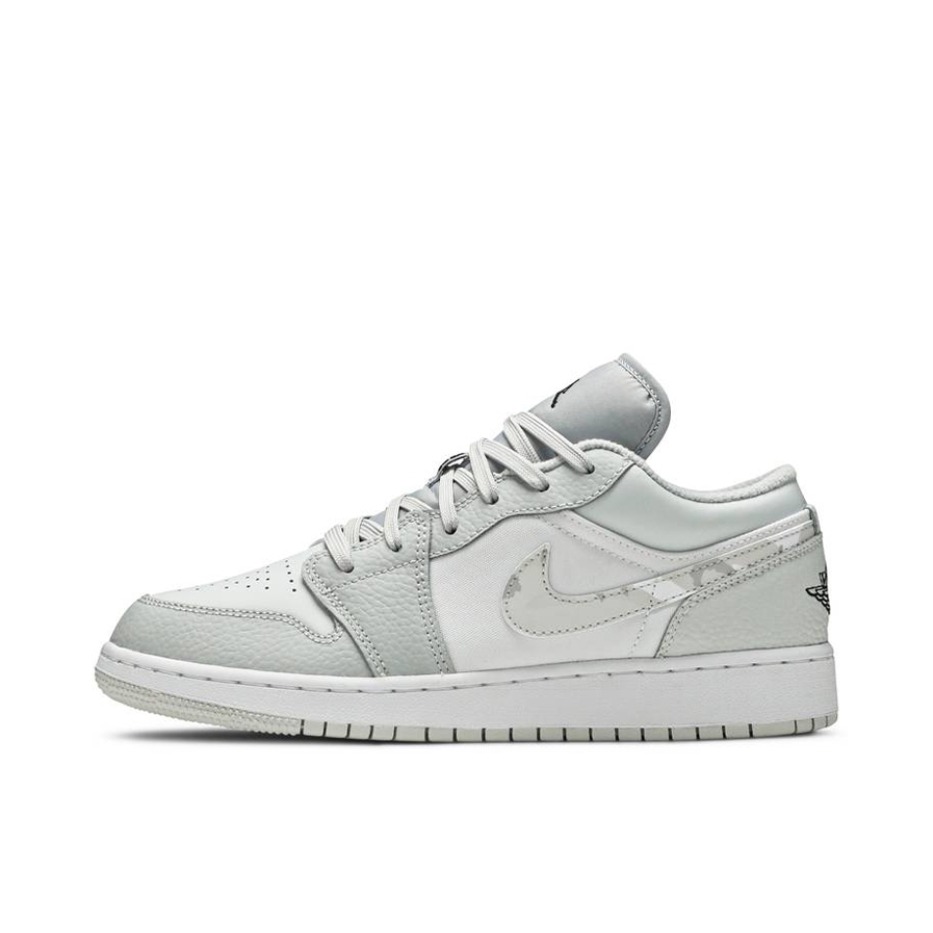 推荐商品：Air Jordan 1 板鞋 运动休闲鞋 复古潮流支撑合成革 White Camo GS/灰色/白迷彩/小Dior