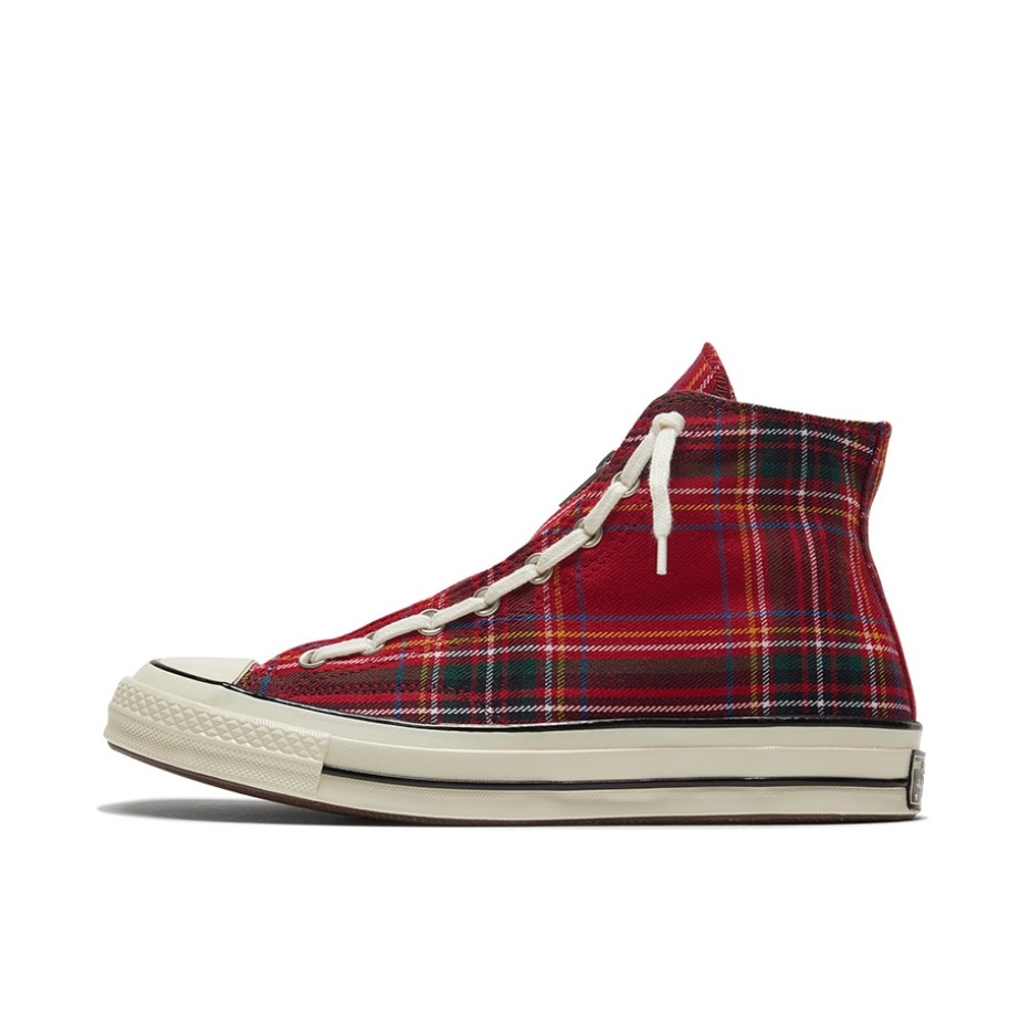 推荐商品：Converse/匡威 Chuck Taylor All Star 帆布鞋 常青款轻便防滑耐磨百搭复古圆头减震贴合高帮 圣诞节限定/红格纹
