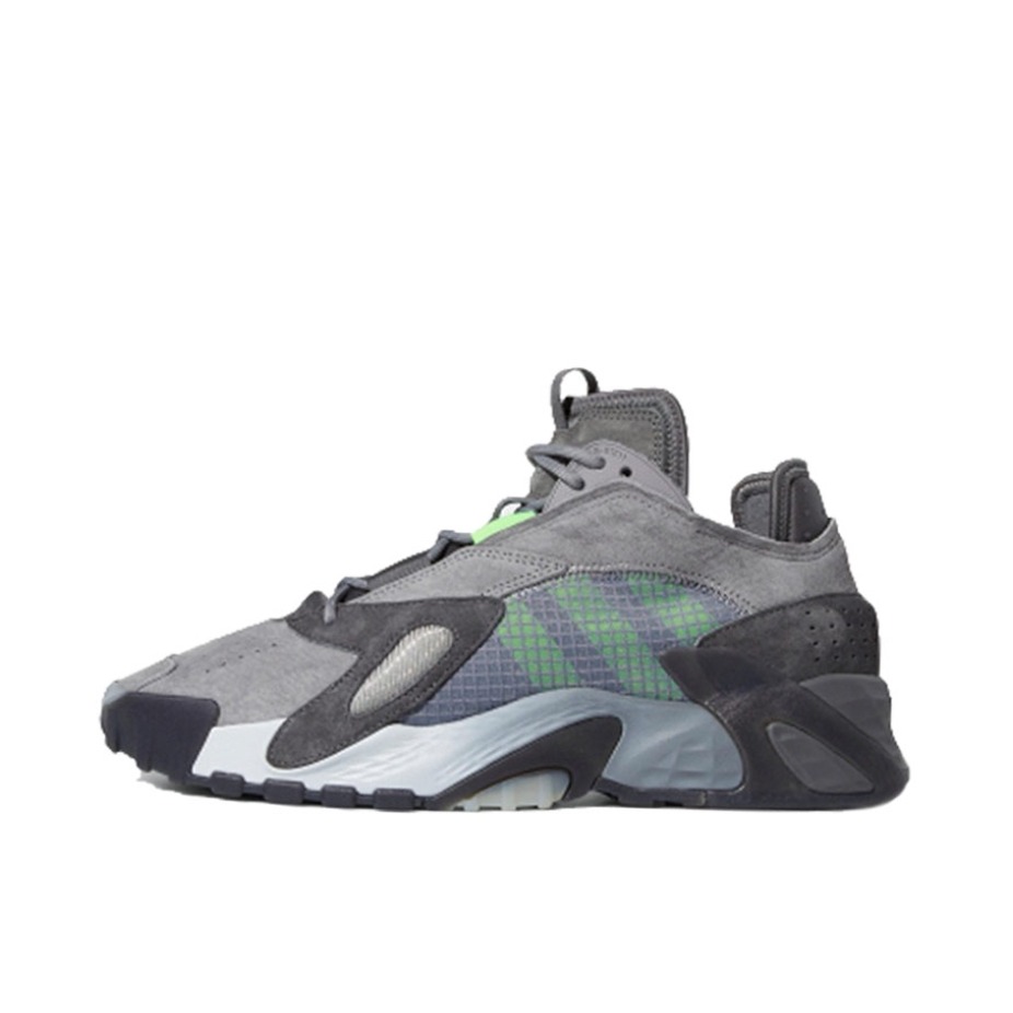 推荐商品：adidas Originals Streetball 2019 防滑耐磨 经典复古 缓震回弹 透气 实战 篮球鞋 Grey/Volt 灰绿