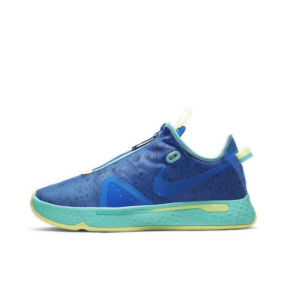 推荐商品：Nike Paul George Pg 4 保罗乔治4代 拉链 缓震透气训练抗冲击网布包裹性织物耐磨 实战 篮球鞋 Gamer Exclusive Gatorade联名/蓝色