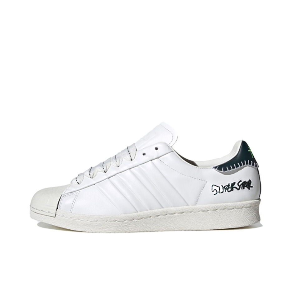 推荐商品：【宋雨琦同款】 adidas Originals Superstar 板鞋 轻便贝壳头薄底舒适百搭耐磨复古 Jonah Hill联名/白色/黑尾