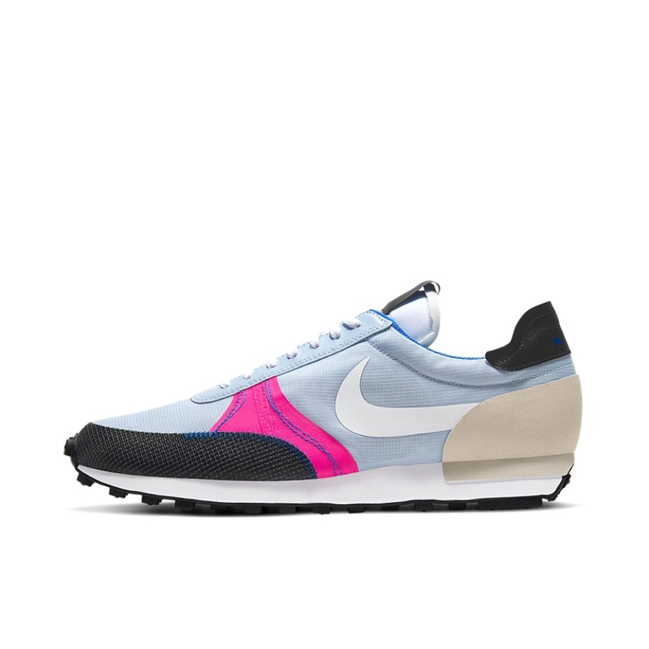 推荐商品：Nike Daybreak 解构 跑鞋 华夫鞋 复古耐磨舒适休闲轻便透气织物运动合成革减震防滑低帮 灰色/黑色/粉色