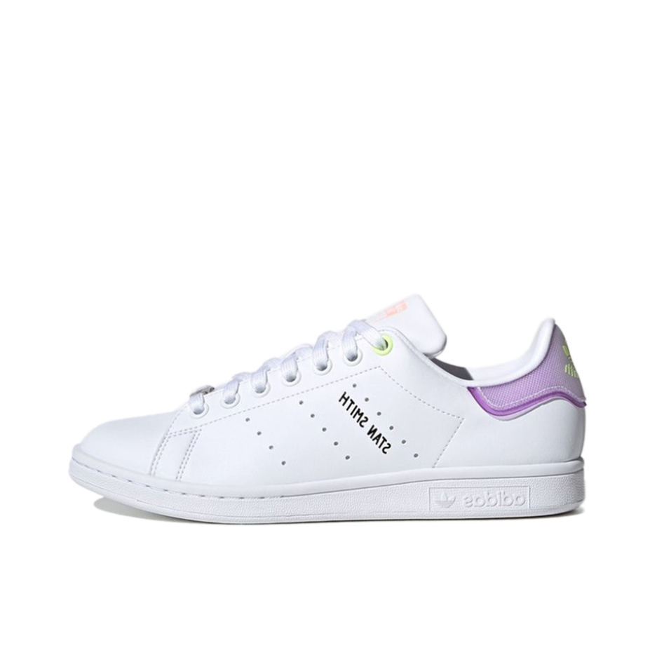 推荐商品：adidas Originals Stan Smith 板鞋 减震透气轻便低帮包裹性 女款/白色/紫色