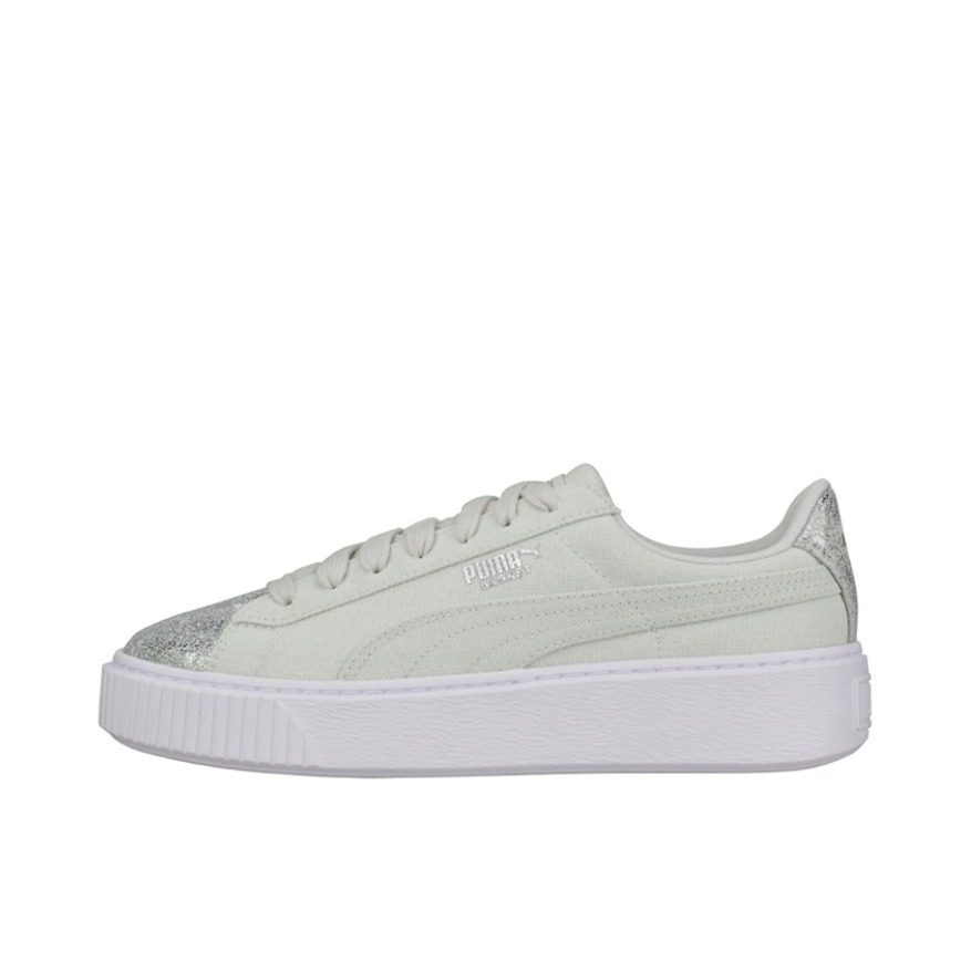 推荐商品：Puma/彪马 Suede Platform Rihana 蕾哈娜 松糕鞋 板鞋 复古百搭防滑耐磨舒适厚底休闲 薄荷绿 