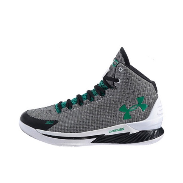 推荐商品：Under Armour/安德玛 Curry 1 缓震 轻便 实战 篮球鞋 DarkGray/Black/ForestGreen

 灰绿