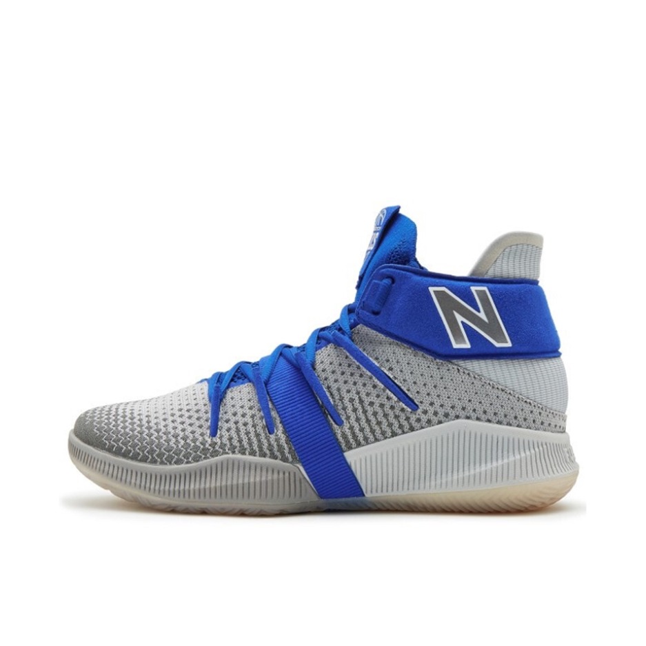 推荐商品：New Balance OMN1S 篮球鞋 防滑耐磨减震舒适透气实战织物复古 灰色/蓝色