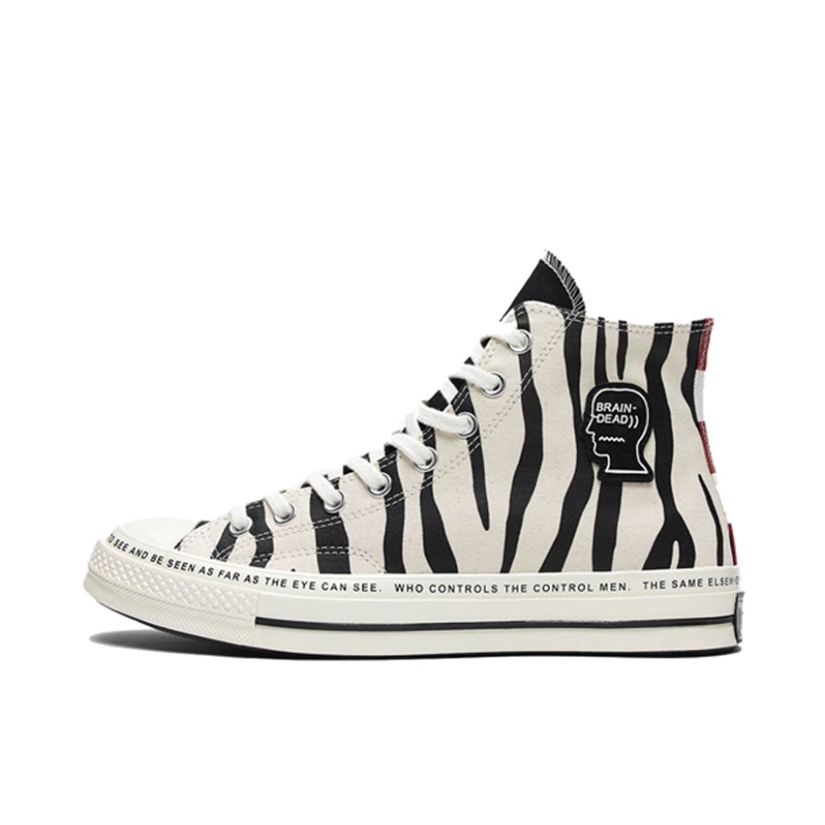 推荐商品：Converse/匡威 1970s 帆布鞋 圆头防滑经典复古轻便时尚拼接百搭 Black/White Brain Dead联名/四面鸳鸯