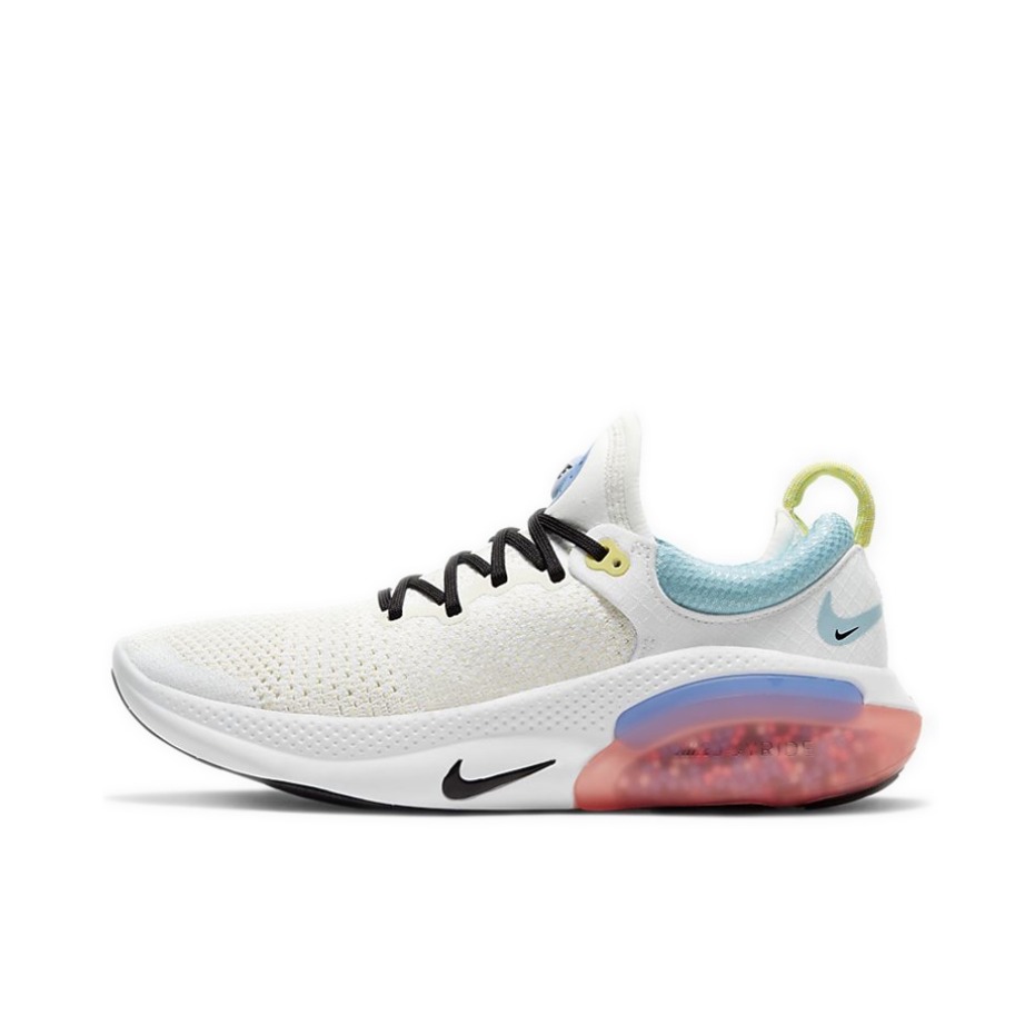 推荐商品：Nike Joyride Run 跑鞋 飞线颗粒缓震回弹舒适透气休闲运动耐磨织物支撑防滑 White/Blue/Red 女款/白绿蓝红
