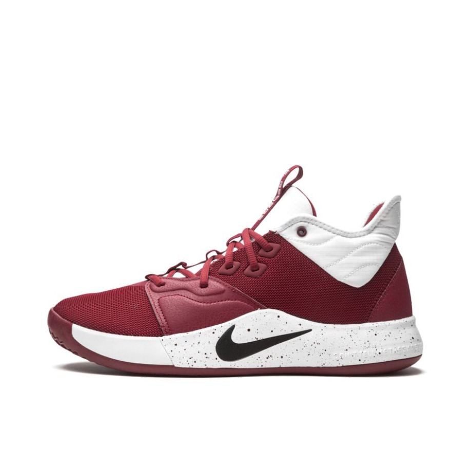 推荐商品：Nike Paul George PG 3 保罗乔治3代 篮球鞋 缓震实战合成革宇航员圆头NASA TB/红色/白色/黑色