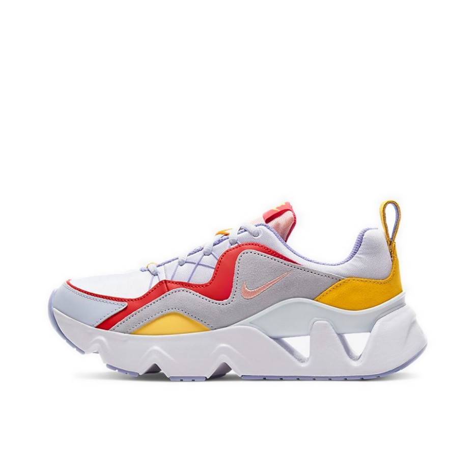 推荐商品：Nike RYZ 365 运动休闲鞋 轻便透气减震耐磨复古厚底回弹支撑 Grey/Red/Yellow 灰色/红色/黄色