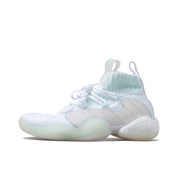 推荐商品：adidas Crazy BYW X Boost 篮球鞋 实战训练防滑耐磨减震运动 Cloud White/Ice Mint 灰白