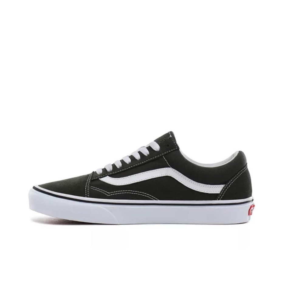 推荐商品：Vans/范斯 Old Skool 滑板鞋 板鞋 轻便防滑复古舒适经典 暗绿白