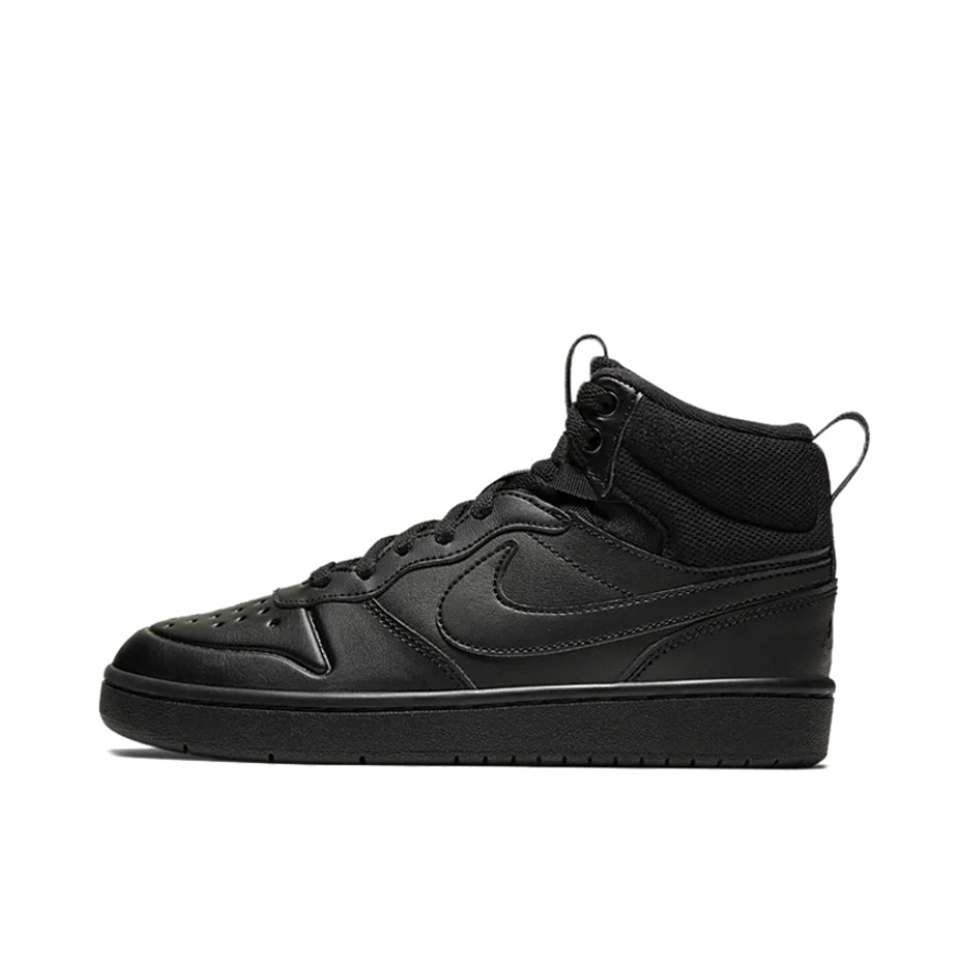 推荐商品：Nike Court Borough 2 板鞋 复古时尚支撑舒适百搭轻便防滑 Black 纯黑