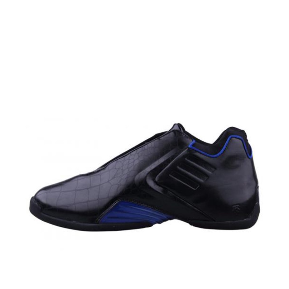 推荐商品：adidas T Mac 3 篮球鞋 缓震回弹防滑耐磨支撑轻便实战百搭舒适 Black/Royal Blue-Black 黑蓝